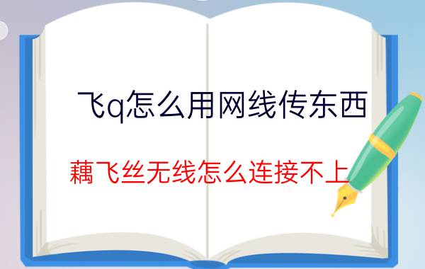 飞q怎么用网线传东西 藕飞丝无线怎么连接不上？